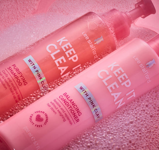 Lee Stafford products in bubbles