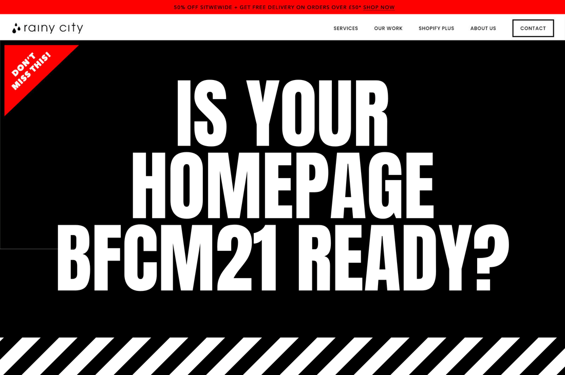 Is Your Homepage Black Friday Ready?